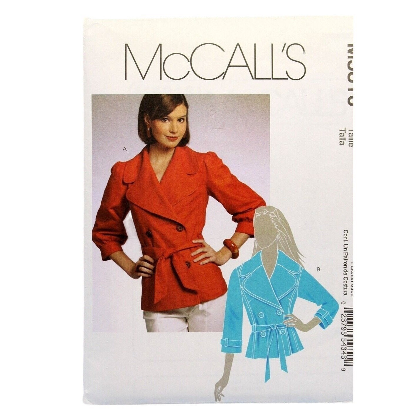 McCalls 5816 Sewing Pattern Misses Spring Coat Jac