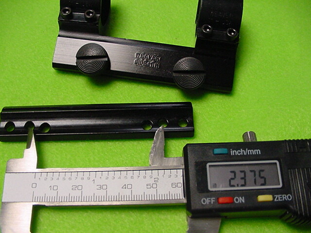 Marlin Model 512 Slug Master Complete Weaver Side Mount Base Over-The-Bore Rings