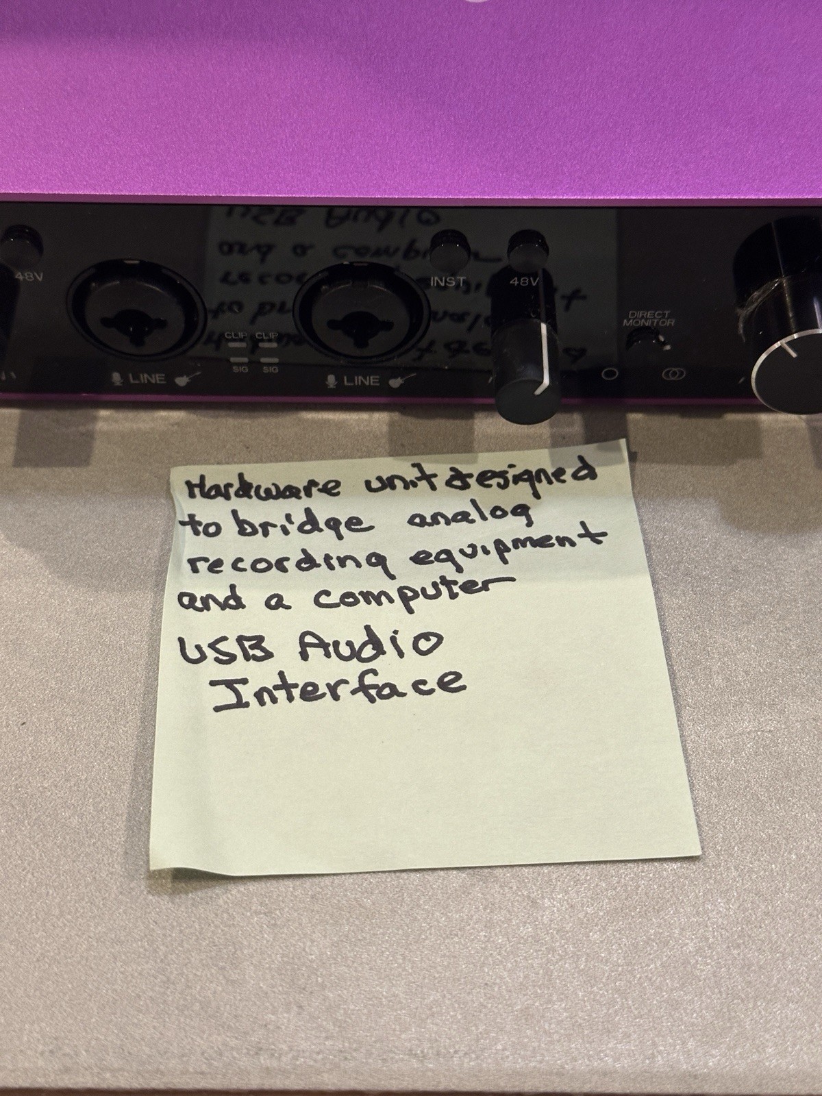 Wrugste USB Audio Interface +48v No Cords Pre Owned Purple