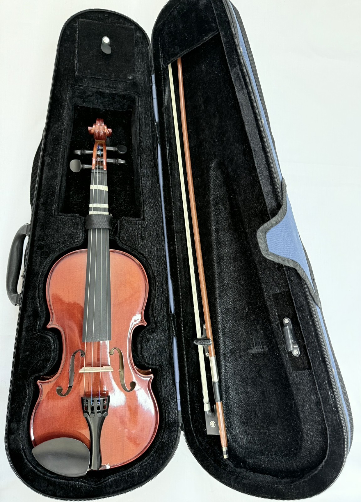 Small Violin Solid Wood with Case and Bow
