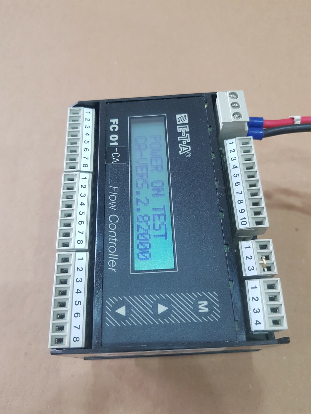 E-T-A FC01 FC01-CA-U1T4C1 DC 24V Flow Controller Compressed Air-Distressed