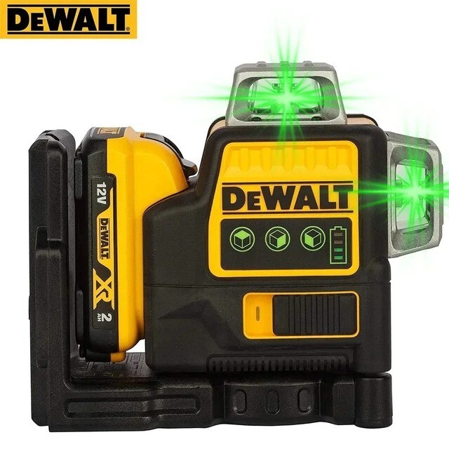 DeWalt DW089LG 12V Green Line 3 x 360 Laser Level Laser Battery + Charger