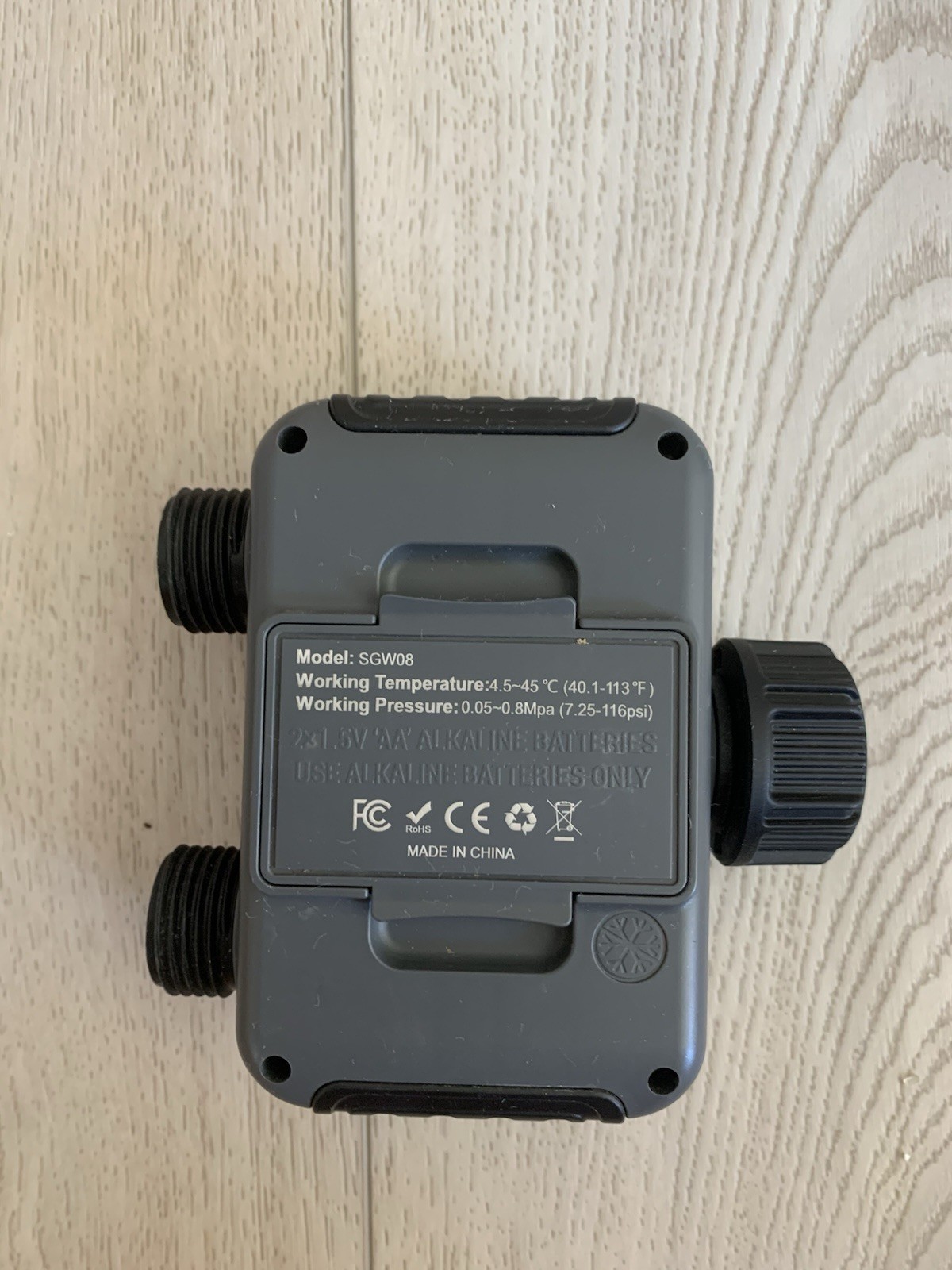Smart Sprinkler Timer 2 Zone, ABS Water Irrigation Controller with Rain Delay