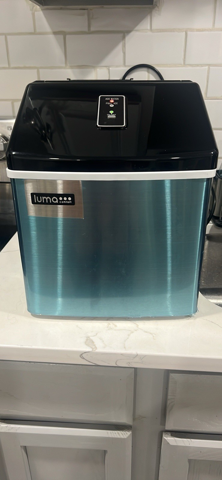 Luma Comfort IM200SS Portable Countertop Ice Maker Silver Stainless Steel