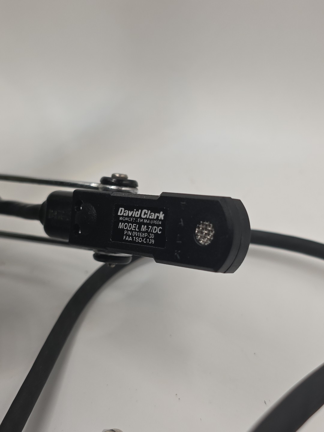 David Clark Model Unsure Aviation Headset with M7 Microphone. B3