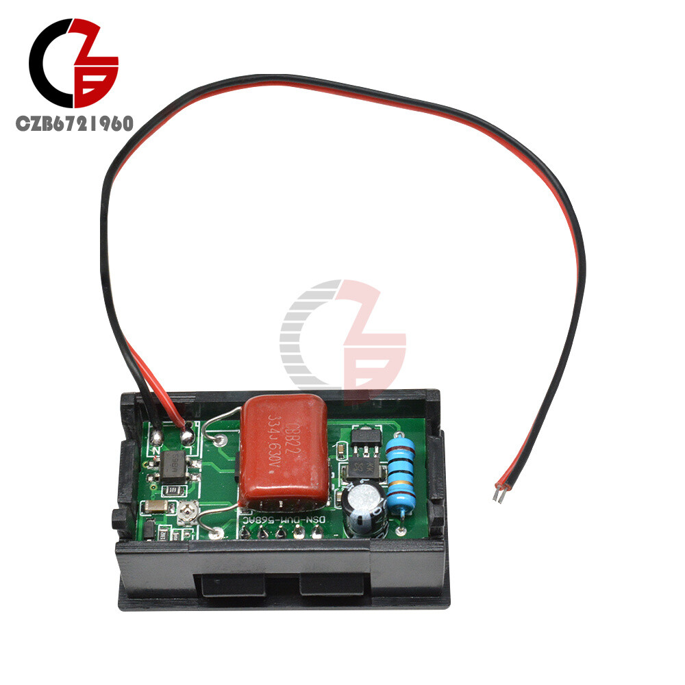 AC 70-500V Voltmeter 0.56" Inch Mini Digital Green LED Voltage Panel Volt Meter