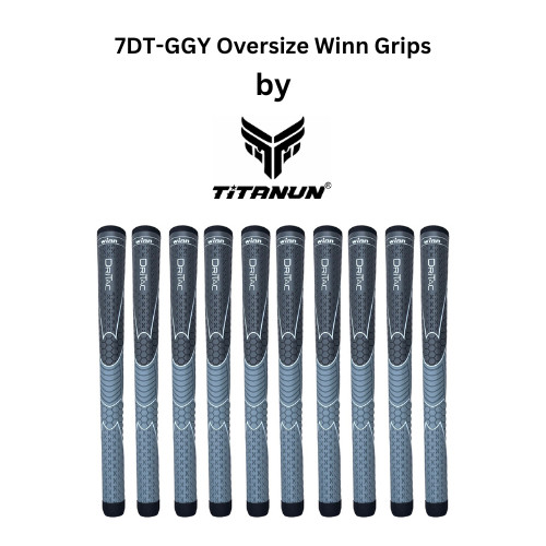 New Set of 10 Winn Dri-Tac Oversize Comfort Tacky Grip - Dark Gray, 7DT-GGY