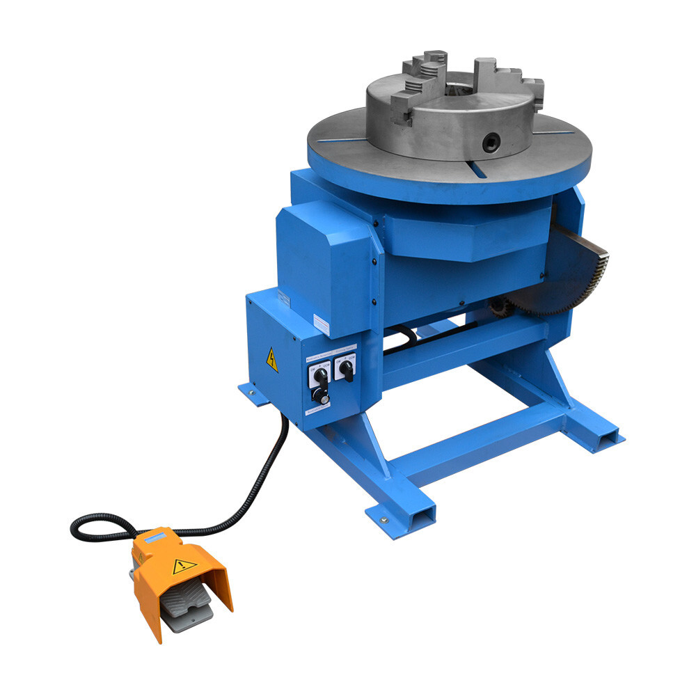12" Chuck  + 550-1100 LBS Welding Positioner Turn Rotary Table Tilt 0-45-90