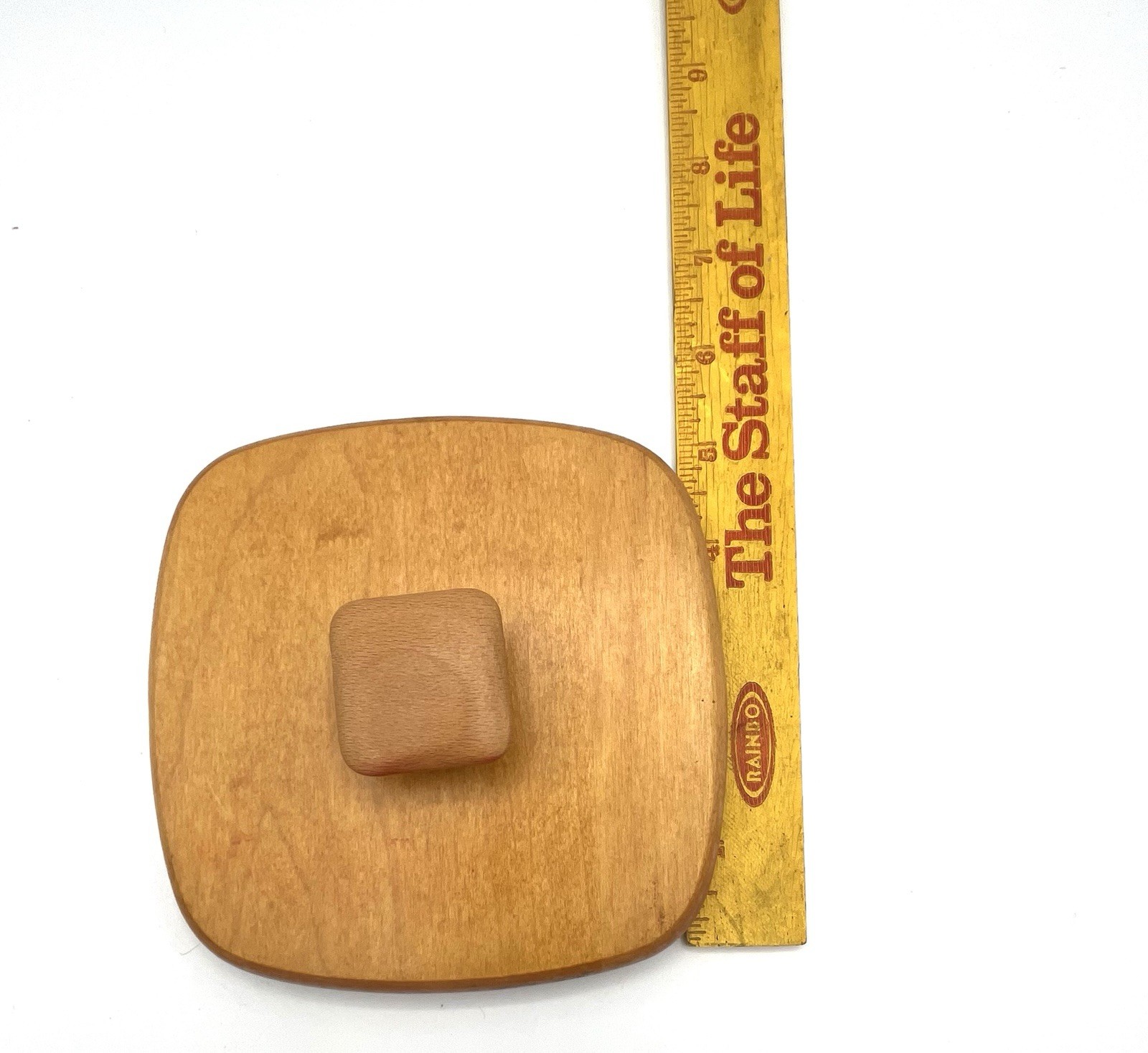 LONGABERGER Woodcrafts Small Lid Approx 5.25" x 5.25" Good Condition
