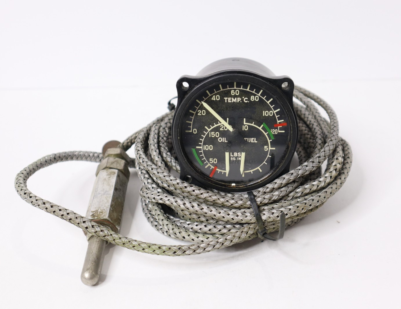 88-U-600-22 Electric Auto Lite Temp / Oil / Fuel Gauge Indicator 58565