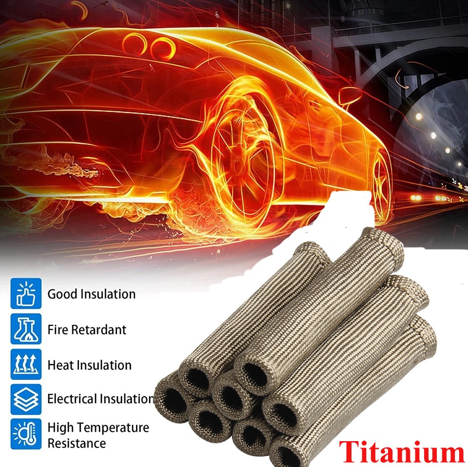 2500° High Heat Shield Engine LS Spark Plug Wire Boots Protector Sleeve Cover 8X