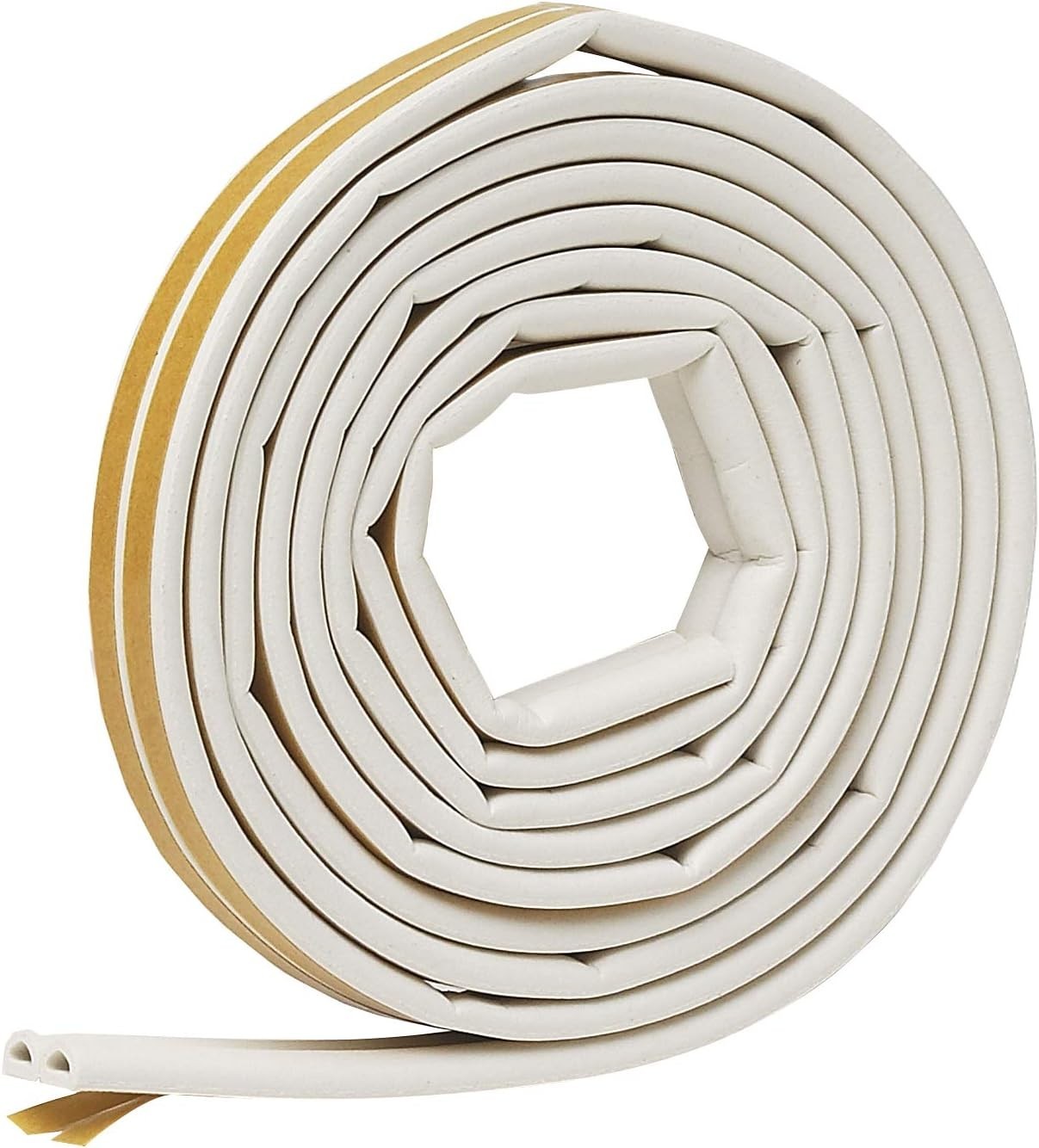 Frost King V25W Premium D-Section Rubber Self-Stick Weatherseal Tape, 5/16"