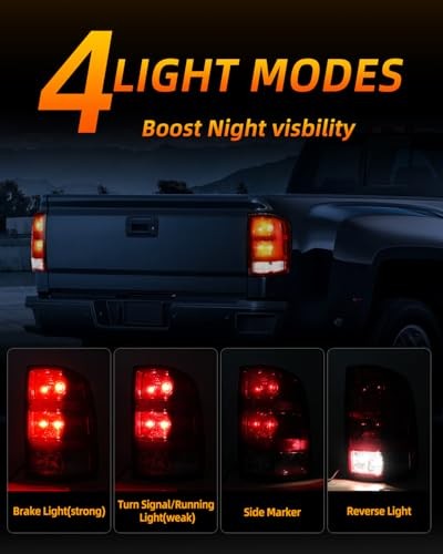 rear brake tail light compatible with 2007-2014 gmc Left Driver Side Red