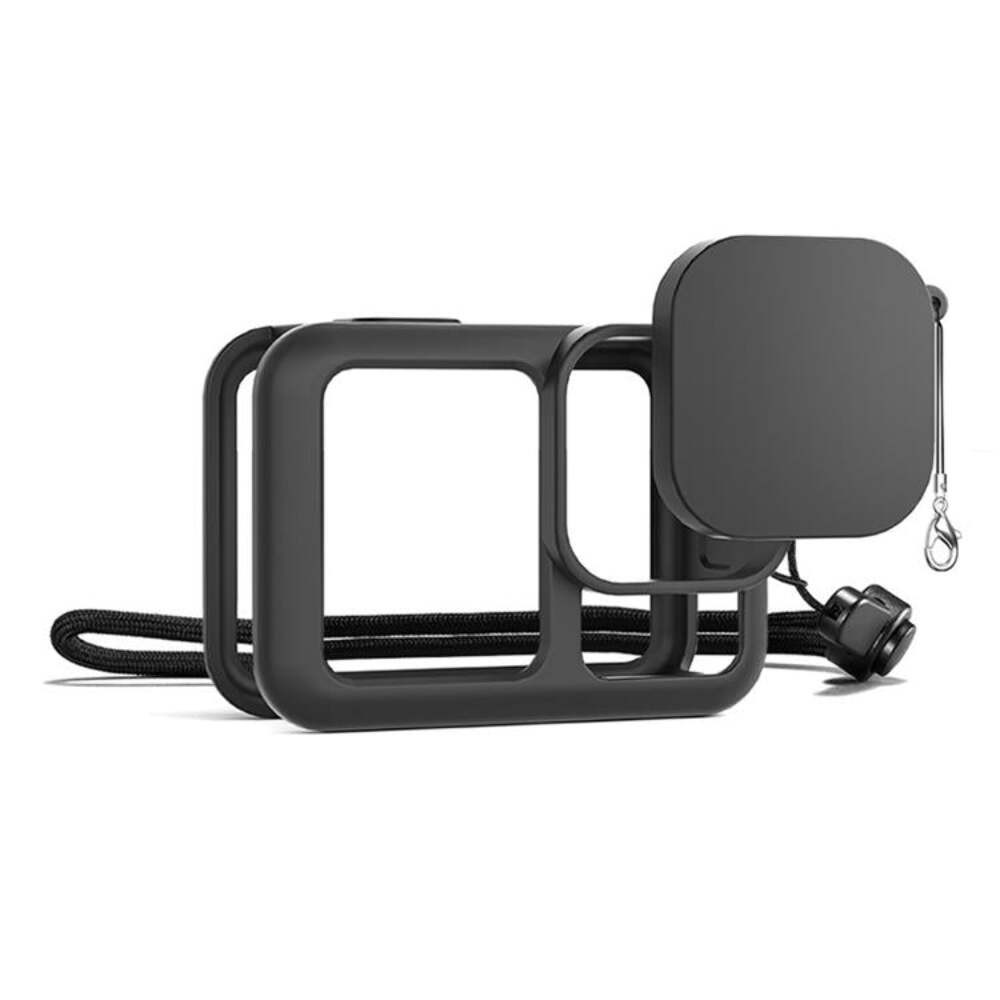 Silicone Protective Case with Wrist Strap & Lens Cover & Side Interface Cover