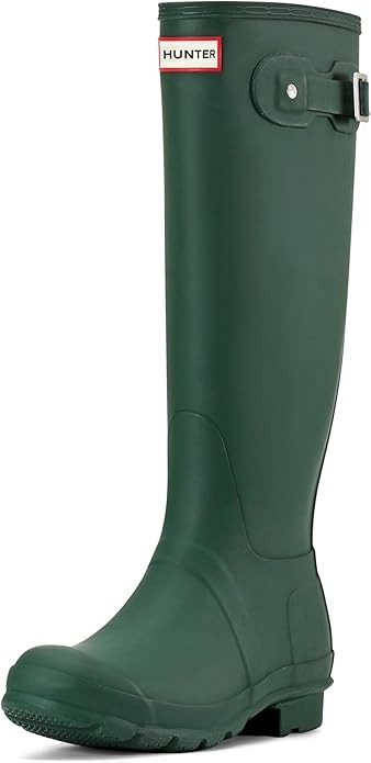 HUNTER WOMEN'S ORIGINAL TALL RAIN BOOT - SIZE: WOMEN 9 (AU/UK W7)  - GREEN