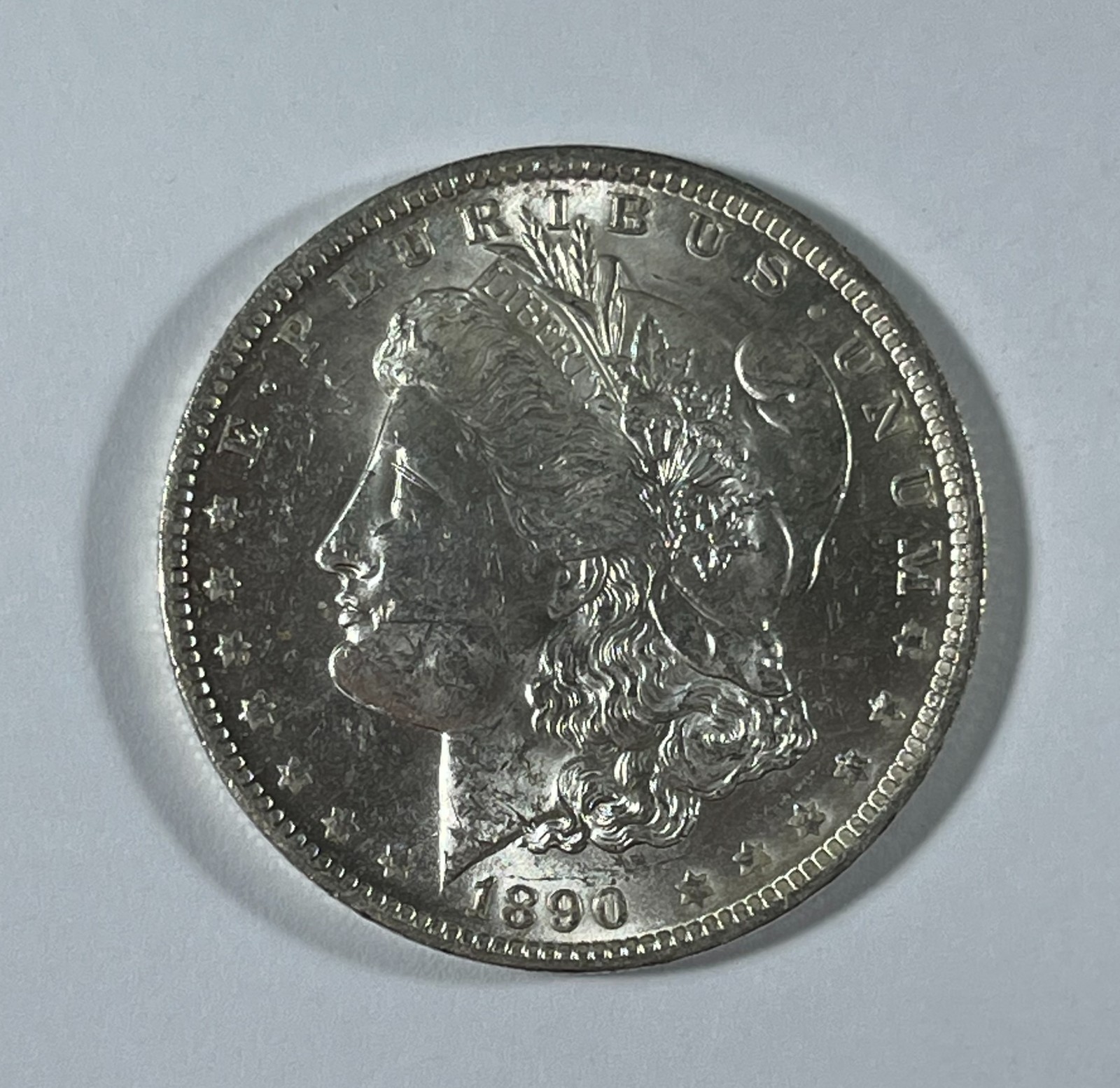 1890-O  Morgan dollar (#21450) Nice frosty BU nice strike