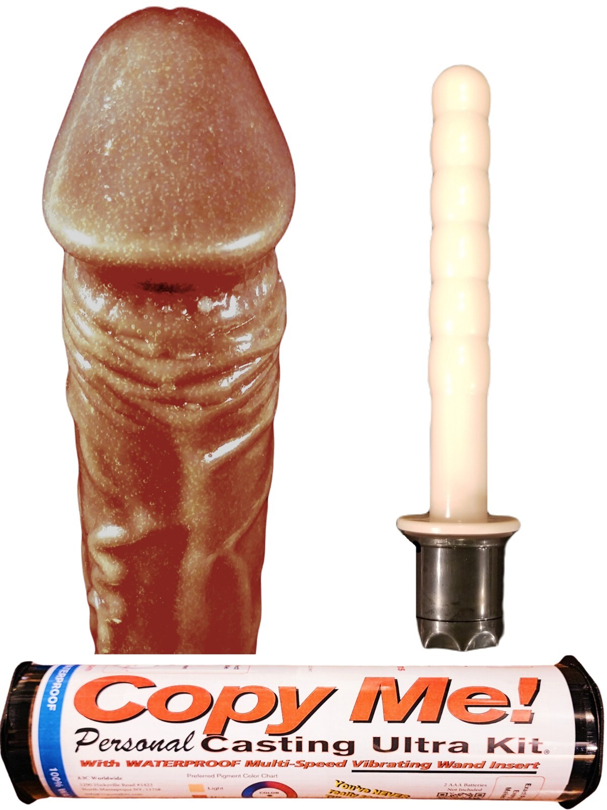 DARK SKIN Penis Casting Molding Vibrator Maker / VIBE WAND INSERT Copy Kit