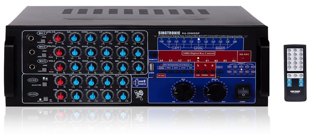 Complete Karaoke System 3000W via Unlimited Youtube Songs by Iphone & Android PC