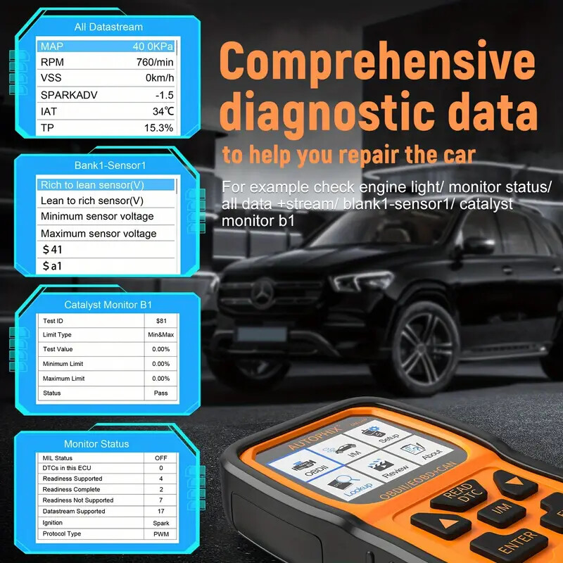 AUTOPHIX OBD2 Scanner Enhanced OM126P Vehicle Code Reader Auto Diagnostic Scan
