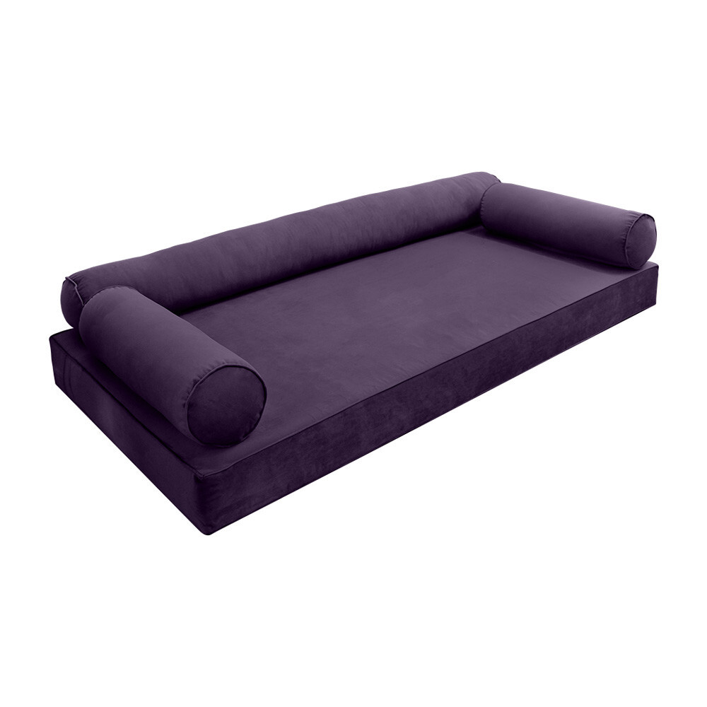 Model V6 TwinXL Velvet SamePipe Indoor Daybed Mattress Pillow Complete Set AD339