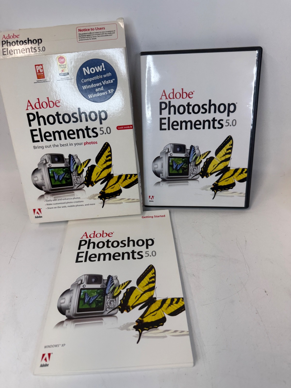 Adobe Photoshop Elements 5.0 Software With Inserts