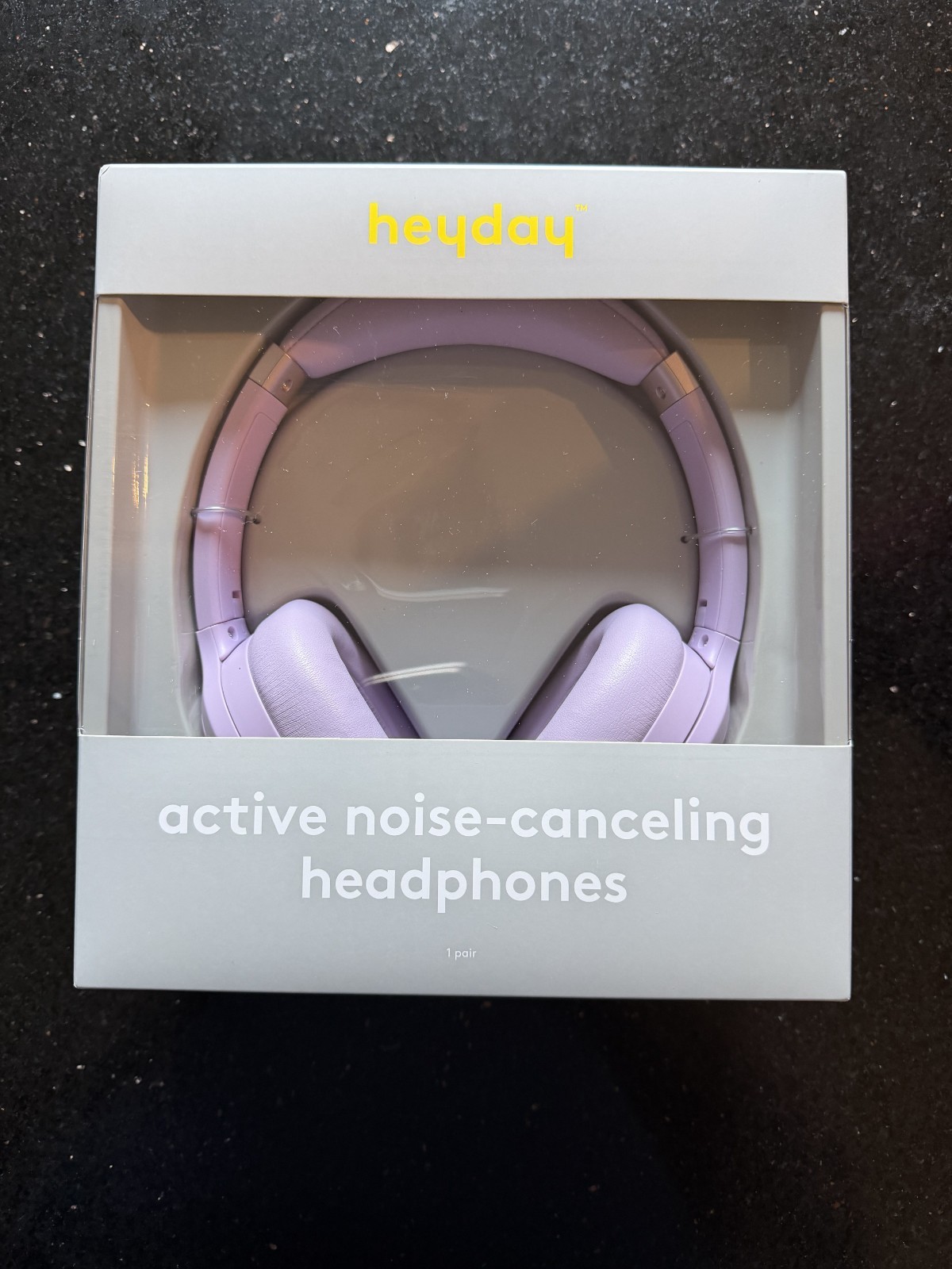 heyday active noise-cancelling headphones - lavender - New Sealed