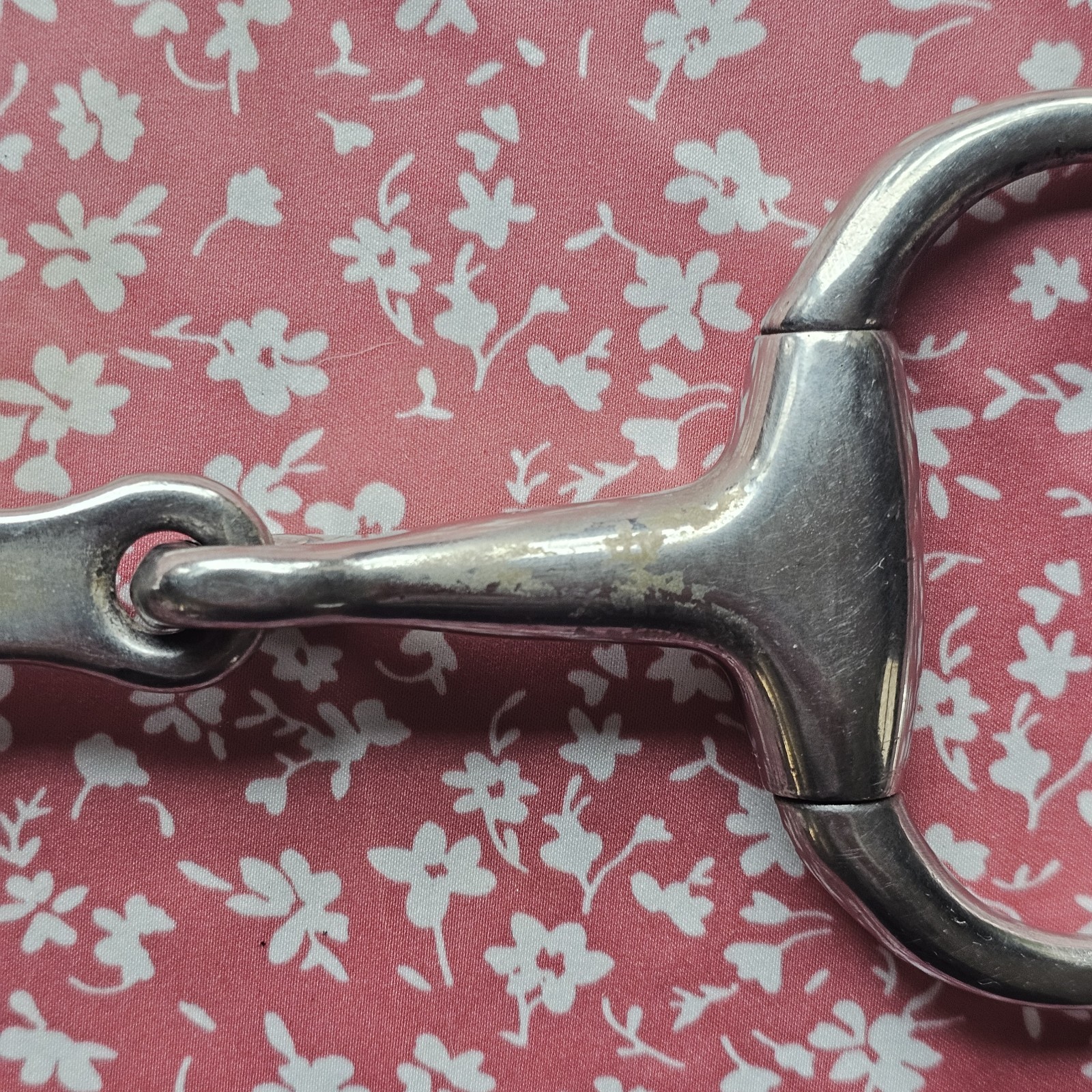 USED French Link Eggbutt Horse Snaffle Bit 5.25"