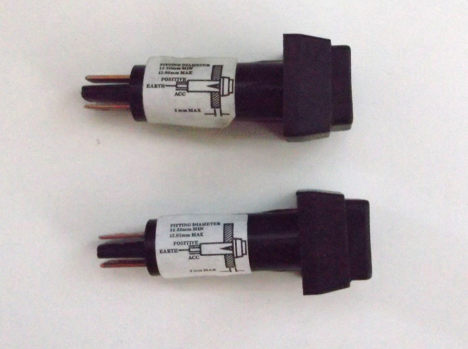 Lot of Two New Hella Brand 12 Volt Momentary Push Button Switchs