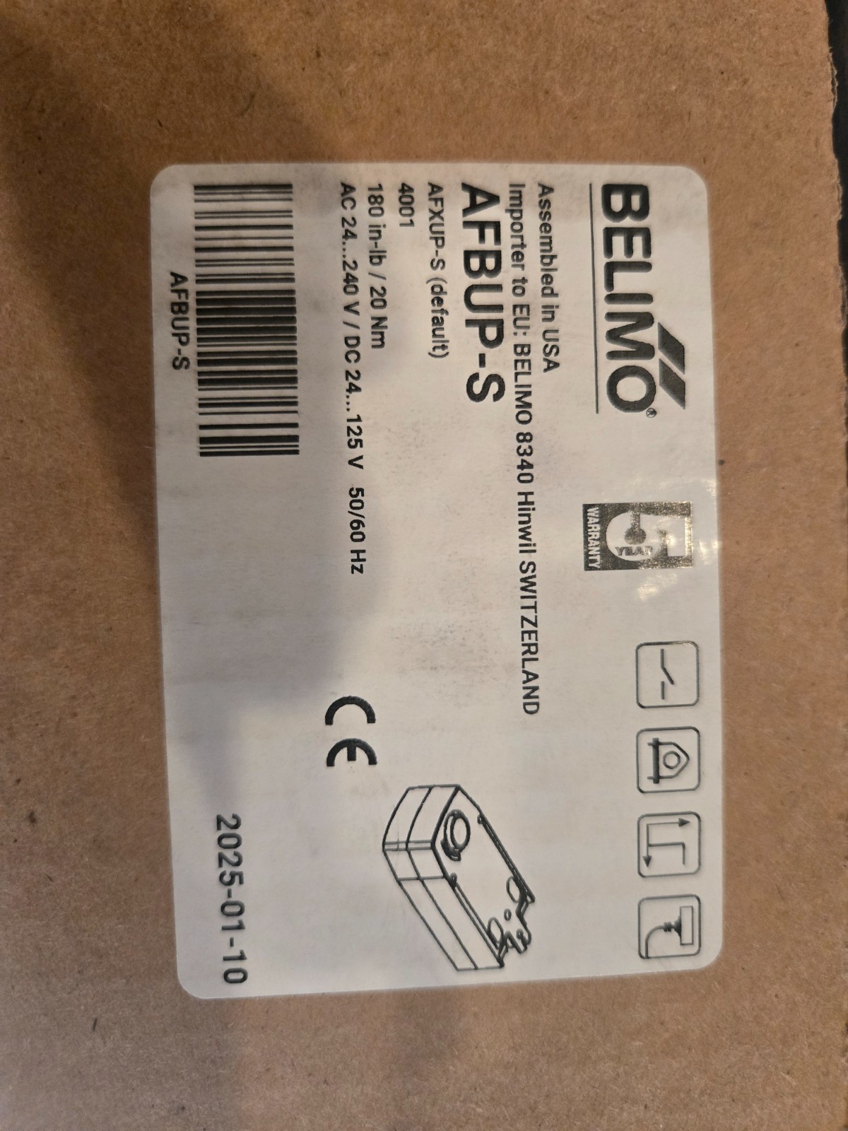 Belimo actuator AFBUP-S