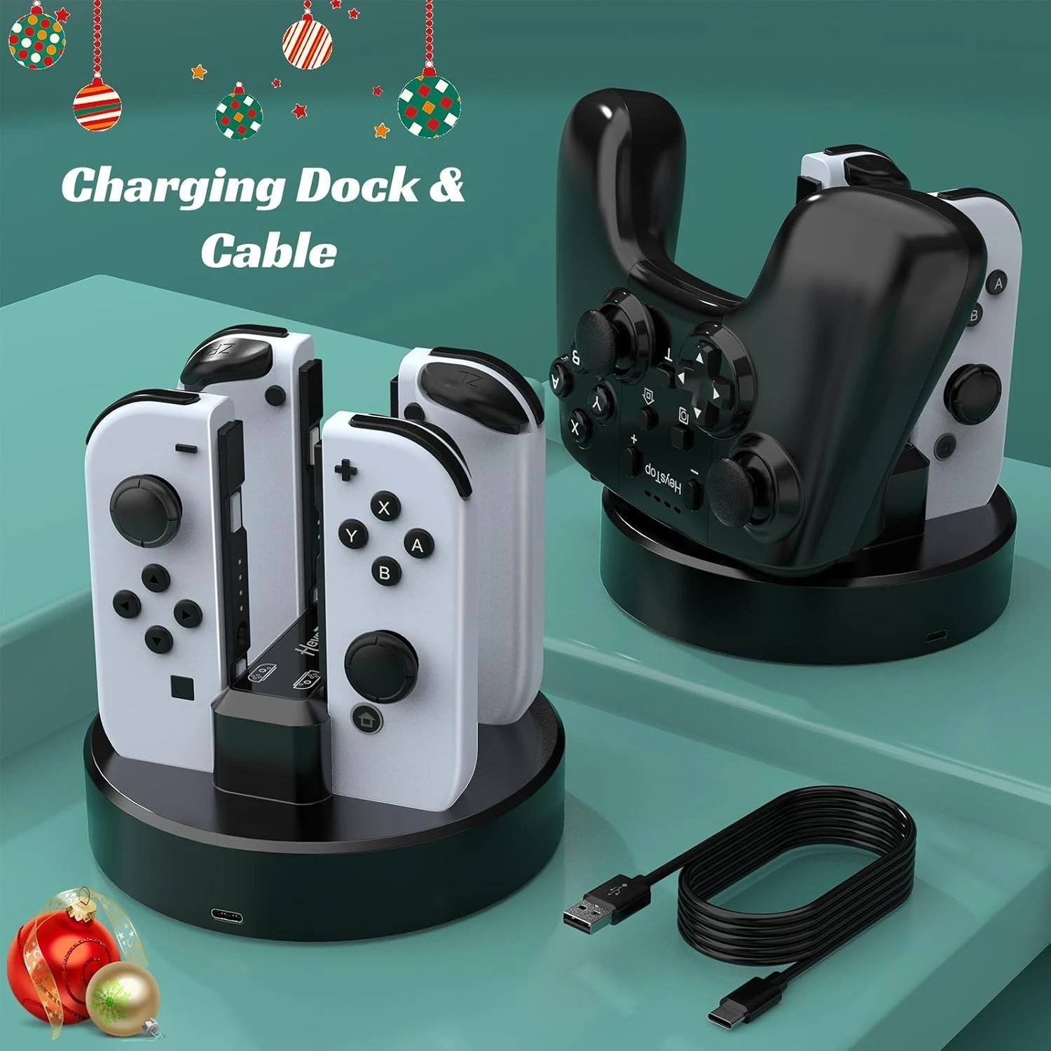 Nintendo Switch OLED Bundle: 28 Accessories with Dockable Case & Carrying Case