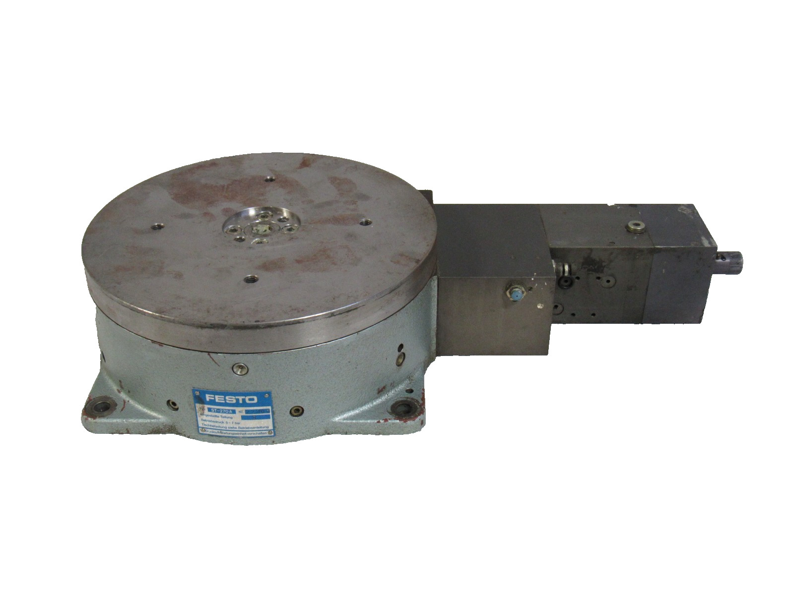 Festo ST-270A Rotary Indexing Index Indexer Table 10-5/8"
