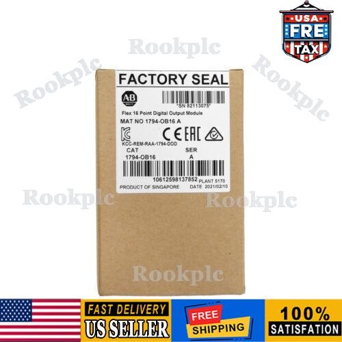 AB 1794-OB16 FLEX 16-Point Digital Output Module New Sealed PLC