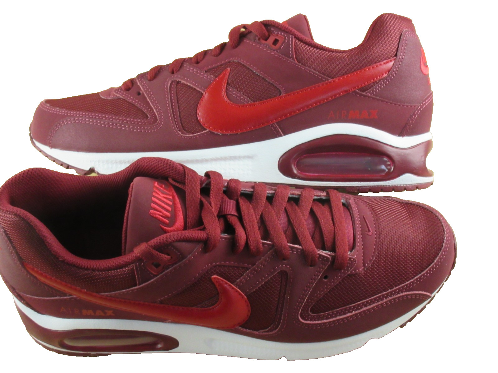Nike Men's Air Max Command Running Shoes Team Red Gym Red White Size 10 NIB