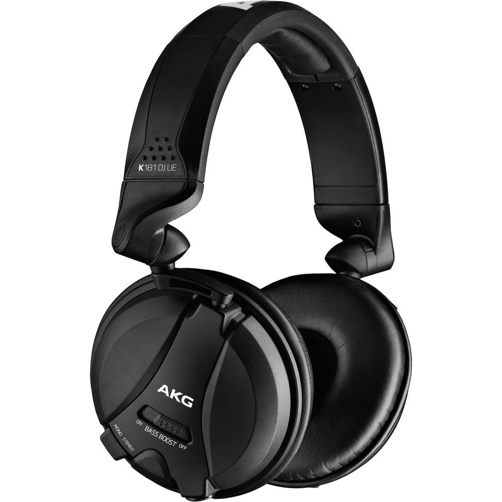 AKG K181 DJ UE Professional DJ Headphone Bass Boost Detachable Cable 50mm Closed