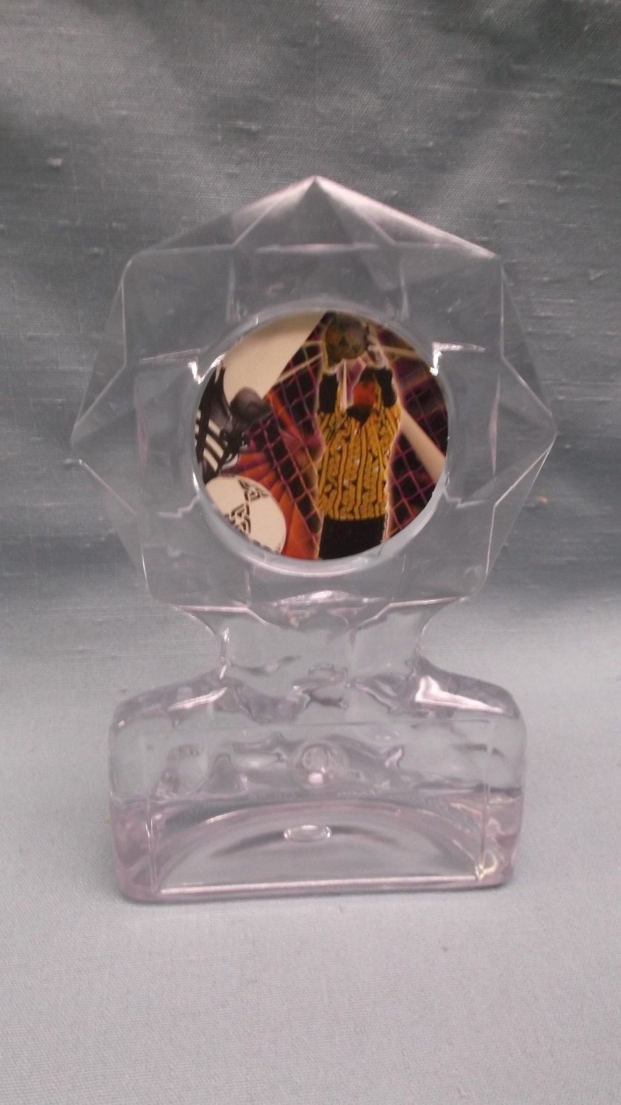 SOCCER trophy  acrylic full color insert goalie award ball and net