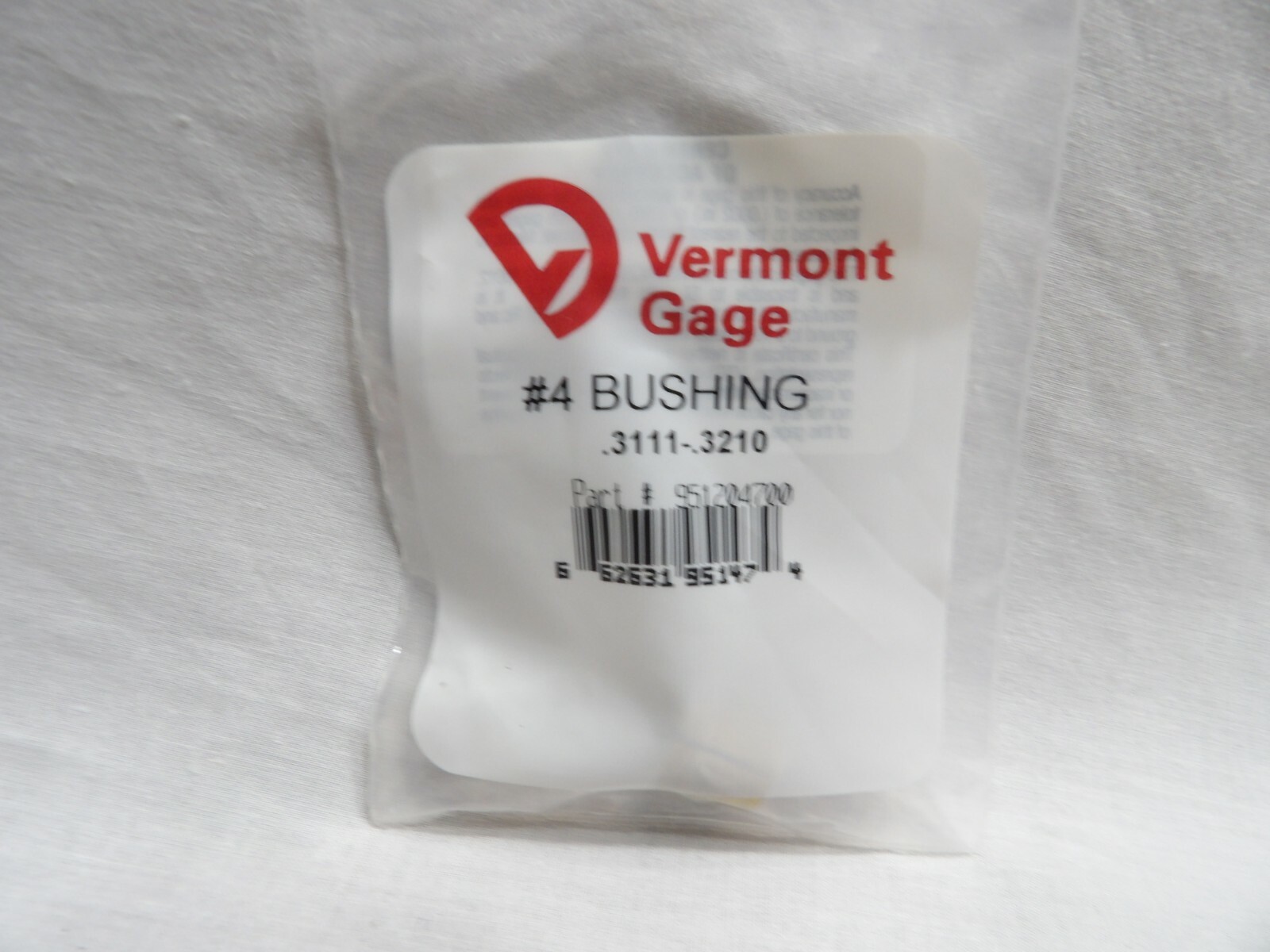 Vermont Gage #4 Bushing .3111 - .3210  #951204700
