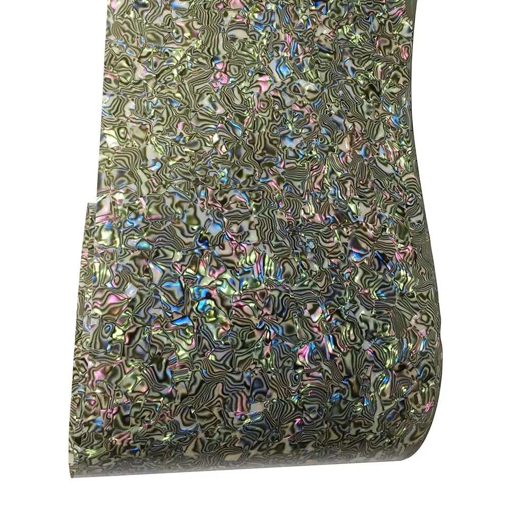 DIY Drum Wrap 0.5mm Abalone Seashell Musical Instrument Deco Sheet 3 Sizes