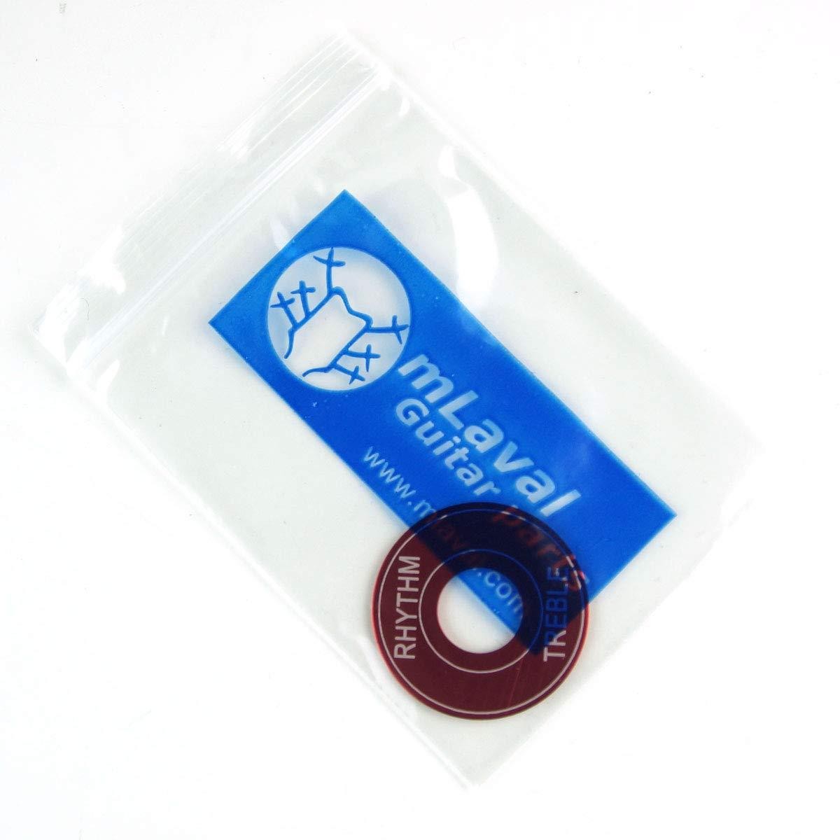 Toggle Switch washer Rhythm/Treble Ring, Aluminum/Red