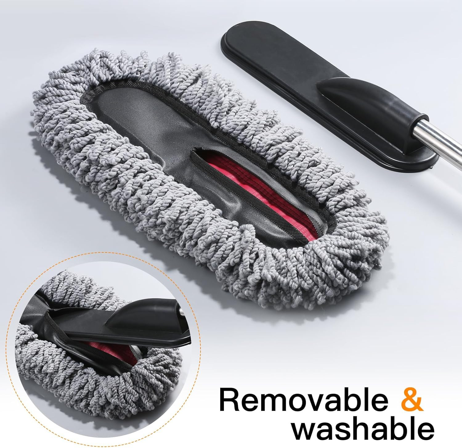 3 Pack Microfiber Car Duster Exterior Interior Cleaning Brush Extendable Handle