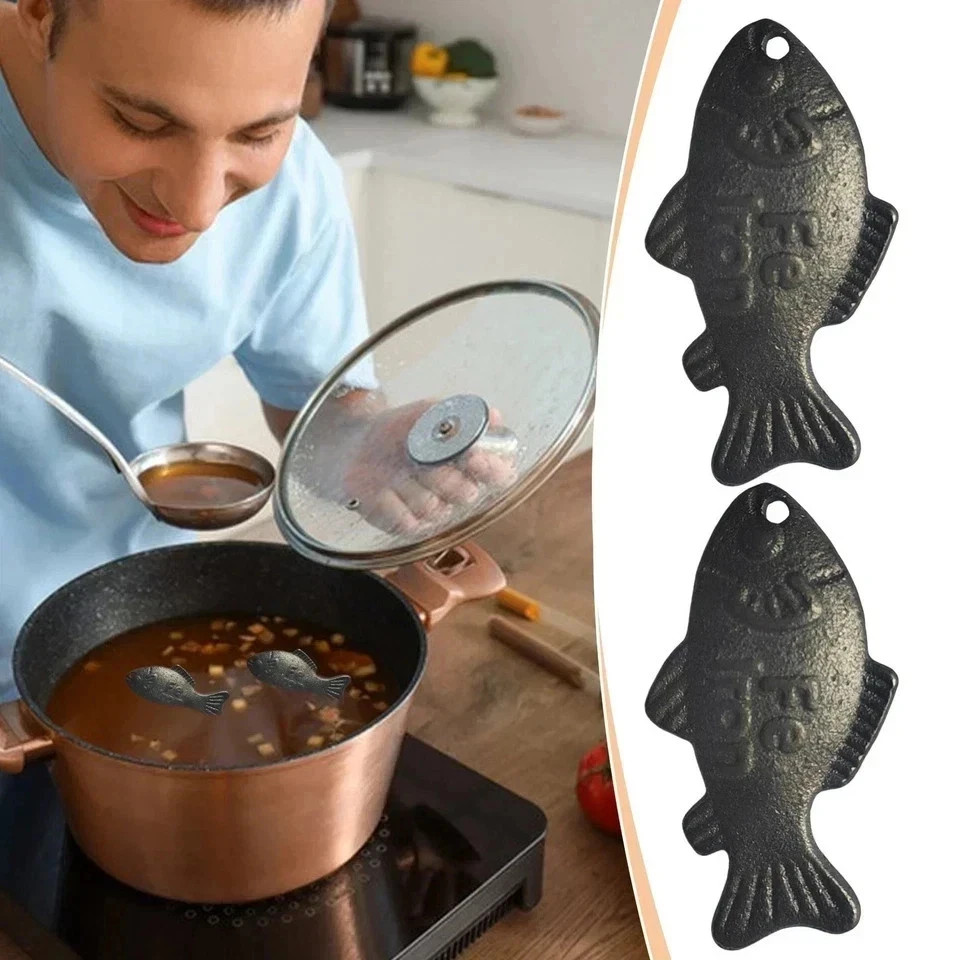 Lucky Iron Fish Effective and Safe Cooking Tool Reusable Effective 2 Pieces**