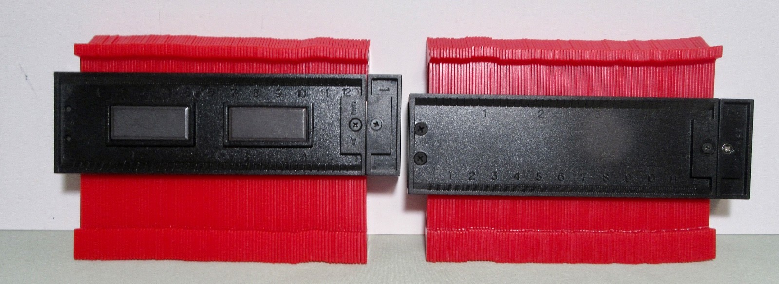 Luter 5-Inch  Plastic Contour Gauge ( Lot of 2)  Marked 1 & 2