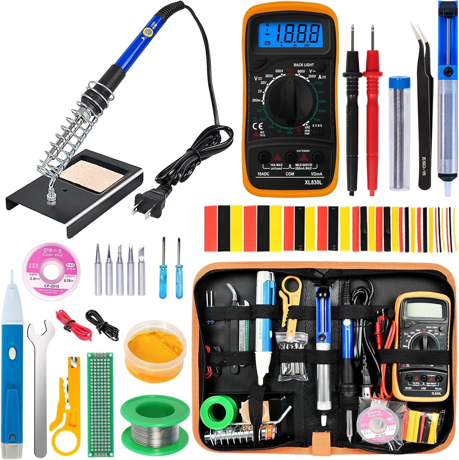 Precision Soldering Micro Pen Heavy Duty Kit Small Electrical Welding Tool 80W