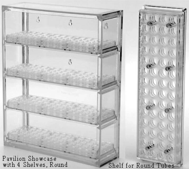 Bead Pavilion Showcase with 4 Round Shelves (Beads and Containers NOT Included)