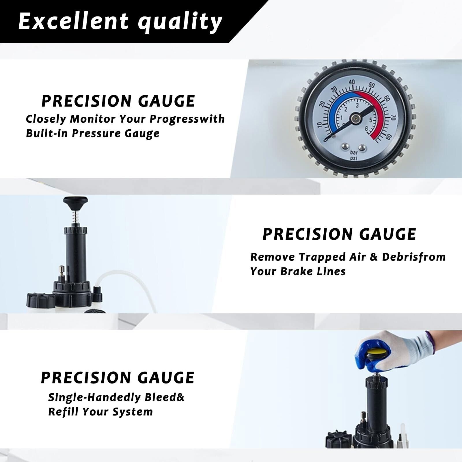 3L Transmission Oil Filling System Fluid Pump Manual Tool With 8pc ATF Adaptors