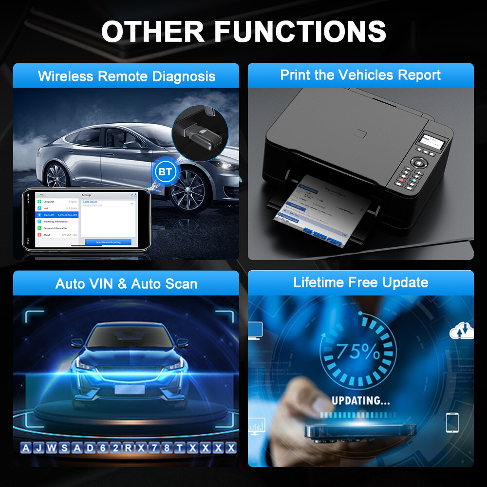 XTOOL A30D Auto OBD2 Scanner Bluetooth Bidirectional Full System Diagnostic Tool