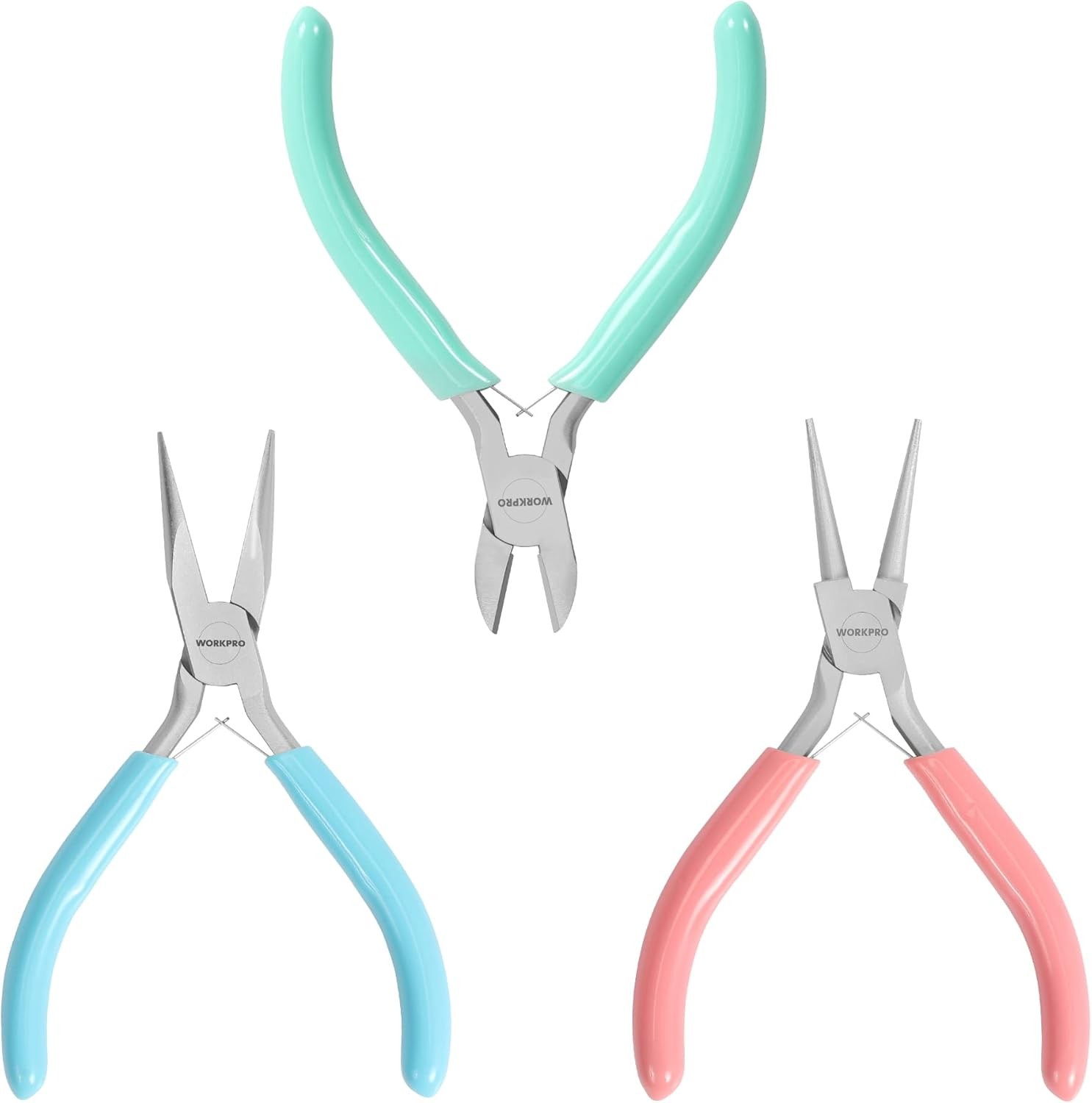 Jewelry Pliers Set, 3 Pack Jewelry Making Tool Kit Includes Mini Needle Nose