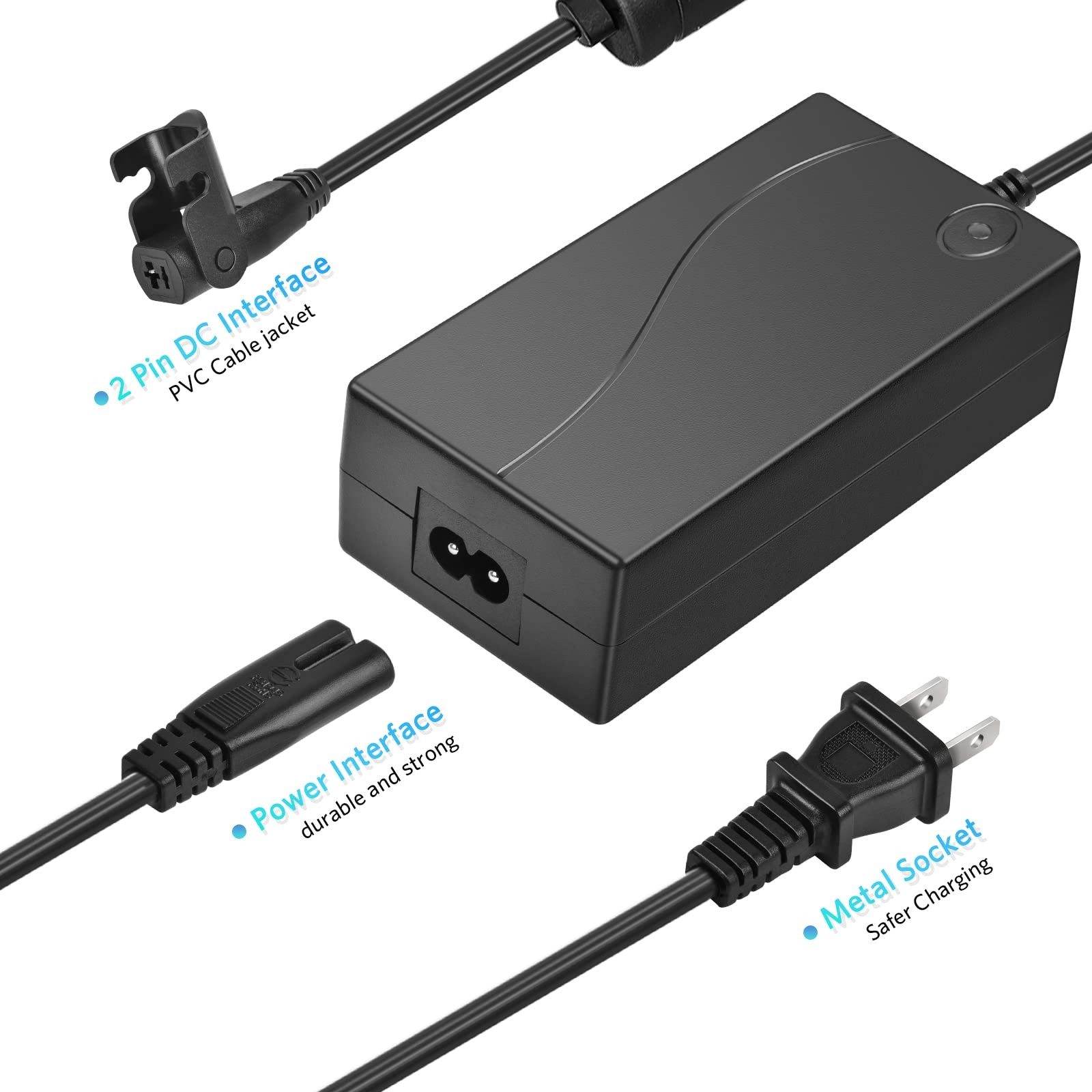 Sopito Universal Power Recliner Power Supply Kit 29V 2A 2-Pin Adapter 100-240V