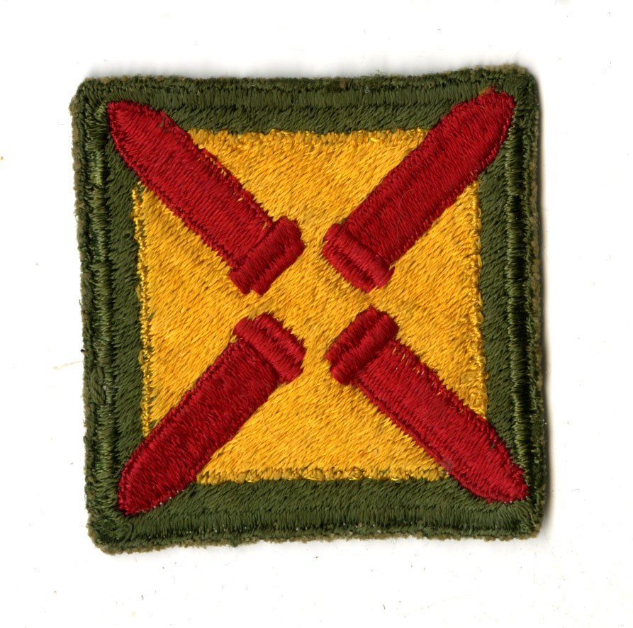 4th Coast Artillery White Back Patch WWII Original Southern States