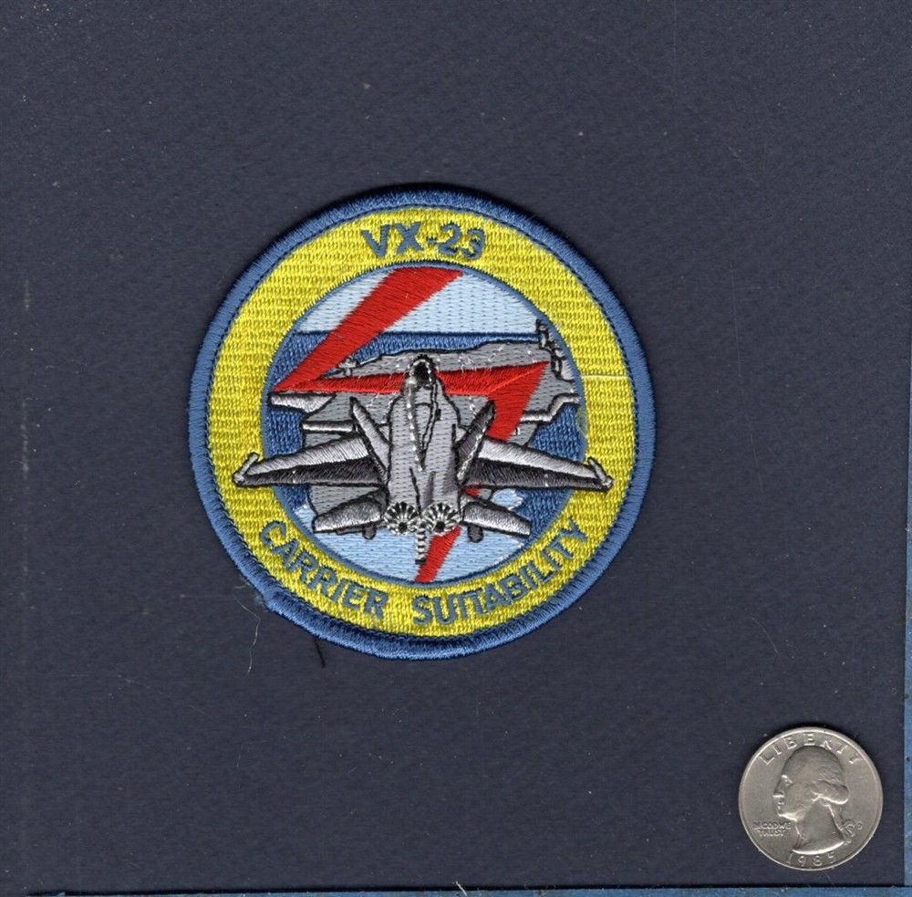 VX-23 SALTY DOGS F-18 Carrier Suitability US NAVY Strike Test Squadron Patch