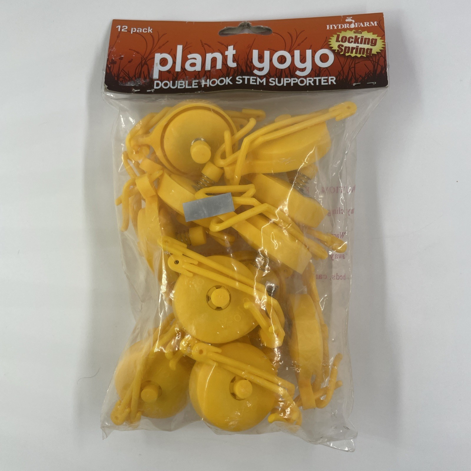 Plant Yo Yo Locking Spring Double Hook 60" 12 Pack Hydrofarm Hydroponic A017 289